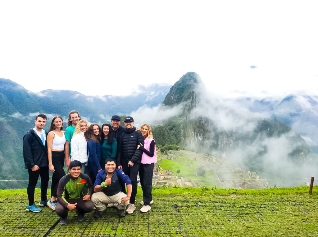 group in machu picchu