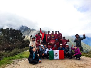 group along inca trail