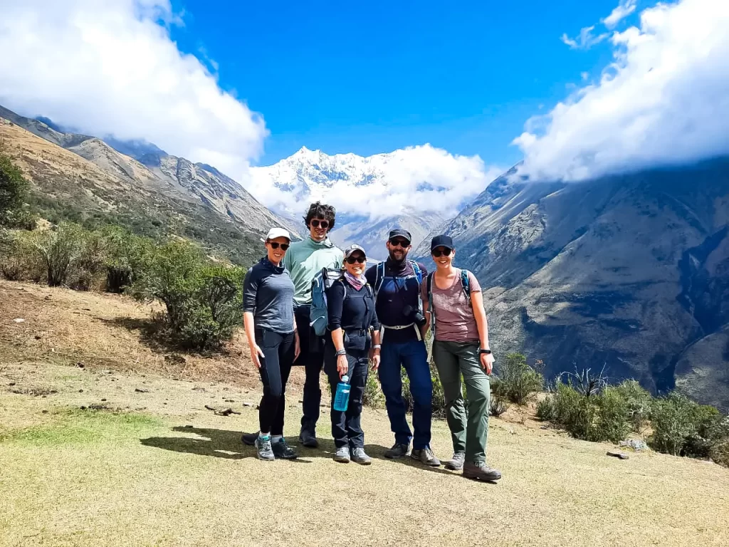 group along salkantay trek