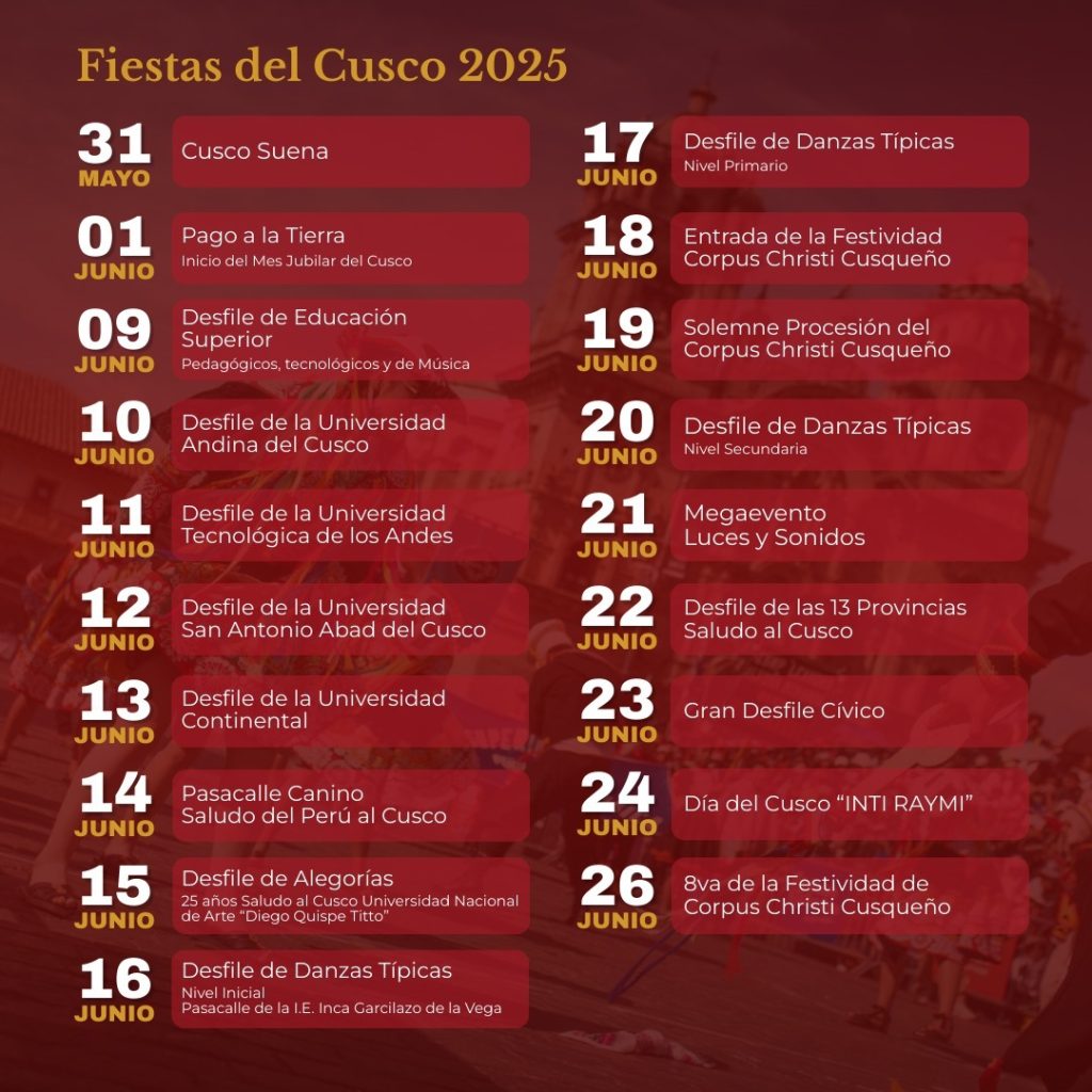 Cusco Festivities 2025