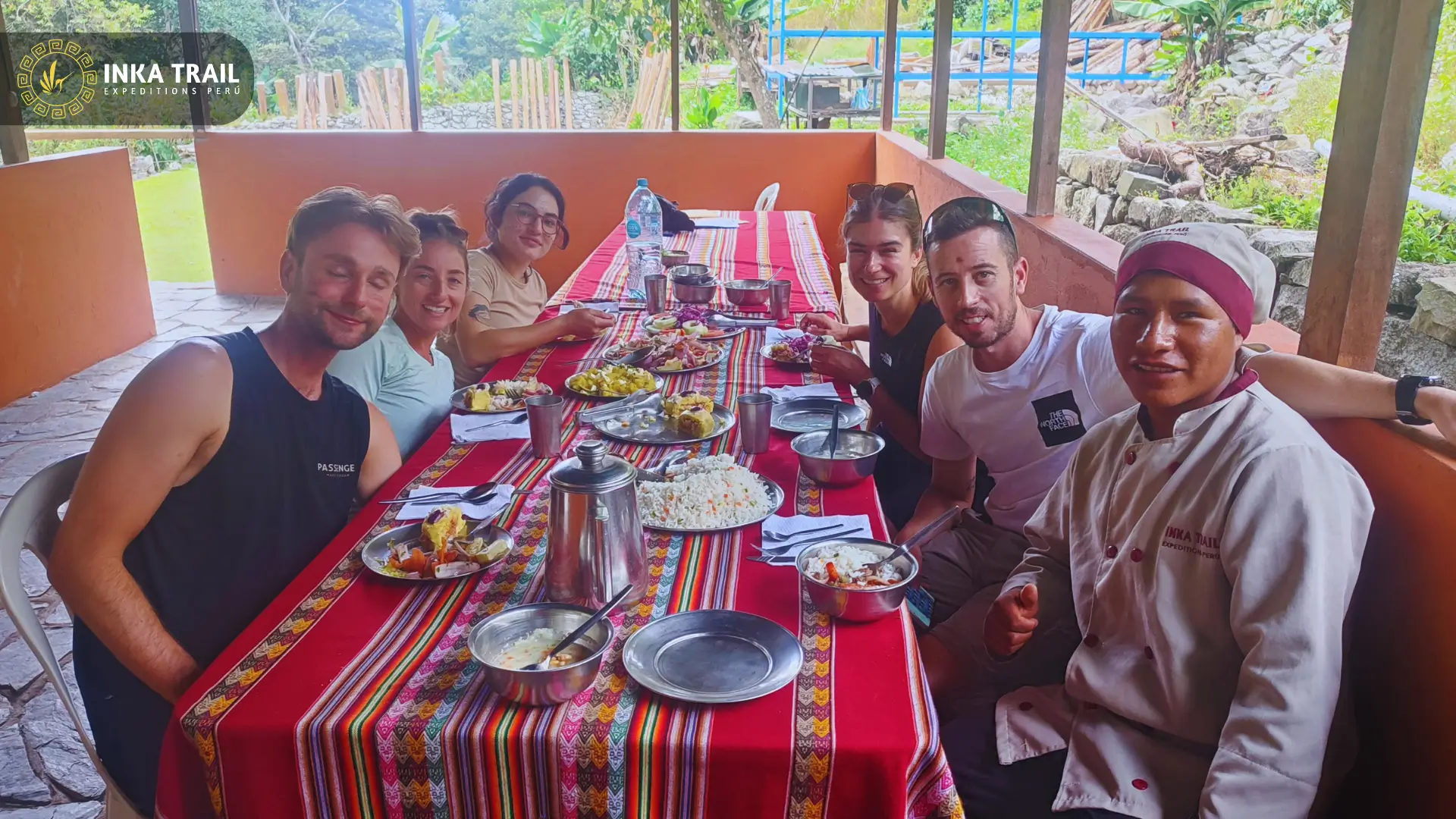 almuerzo en el camino inca
