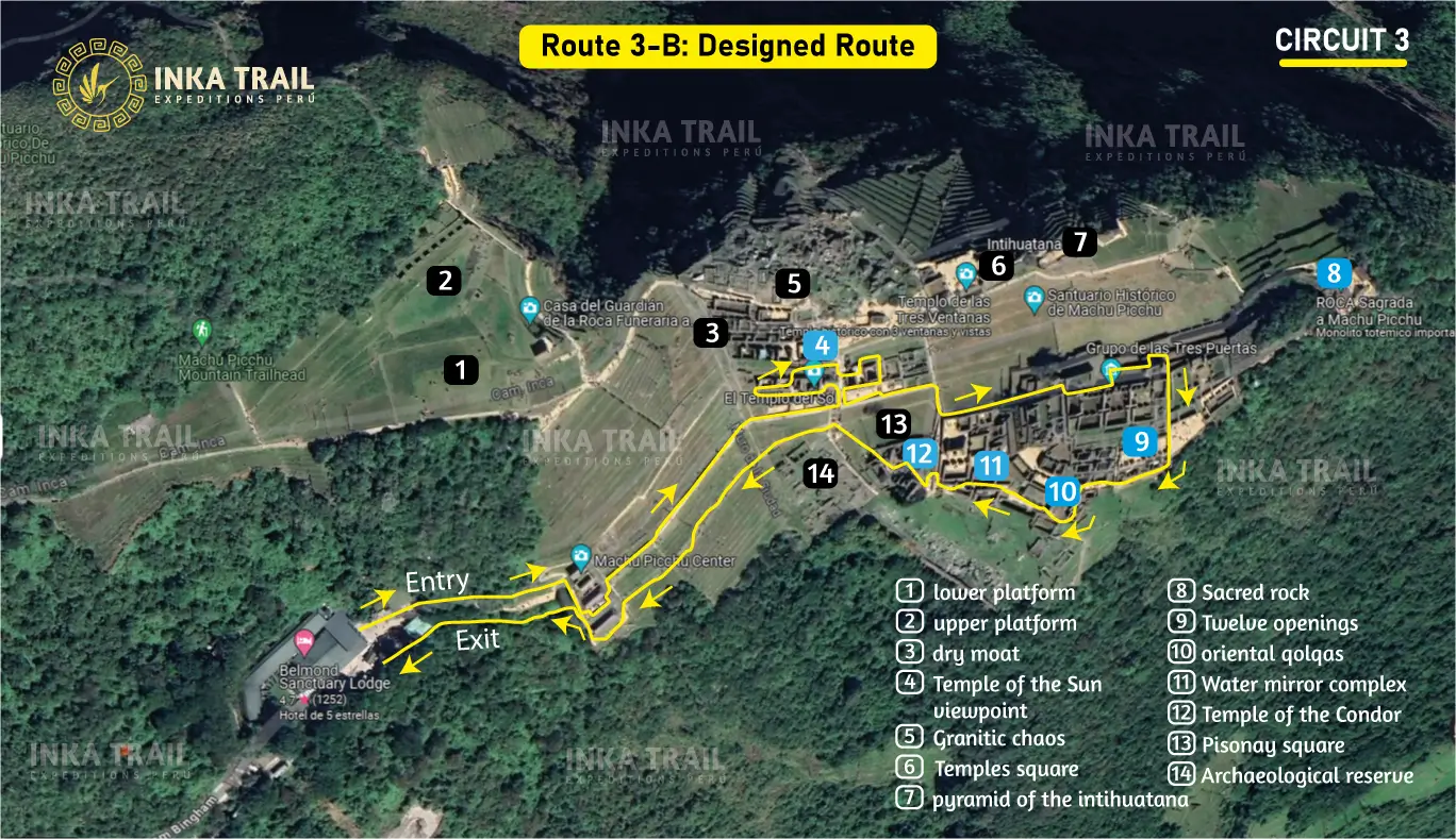 Machu Picchu circuit Route 3-B