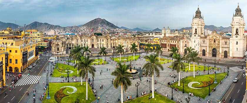 main square in lima active peru 18 days 